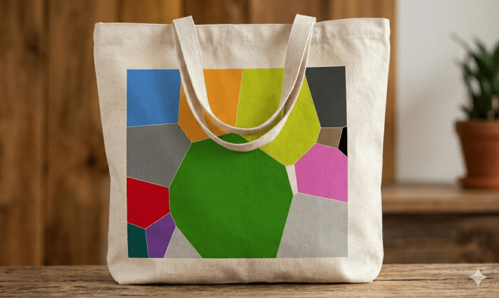 Urban fabric on a bag